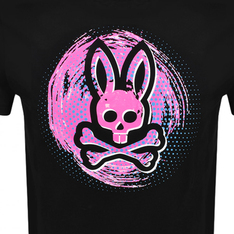Alternative Image for ProductPsycho Bunny Downey Logo T Shirt Black3